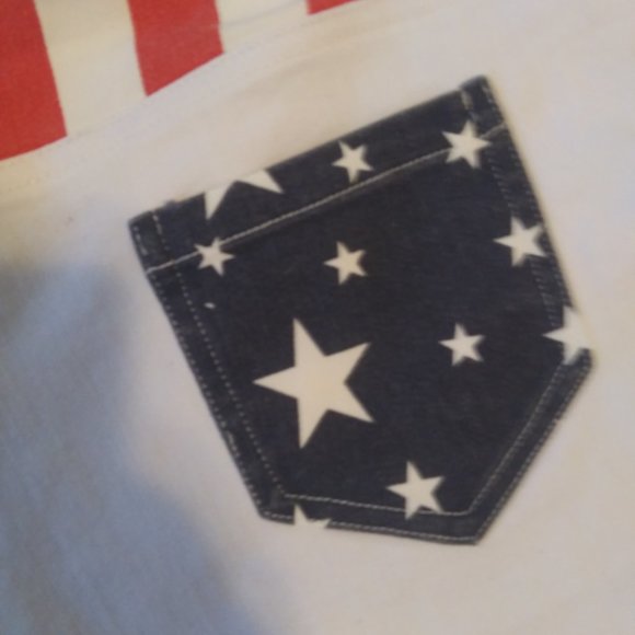 Fourth of July , Patriotic, Flag cut off shorts large - Picture 4 of 13